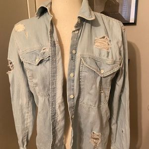 Denim Button Down Shirt